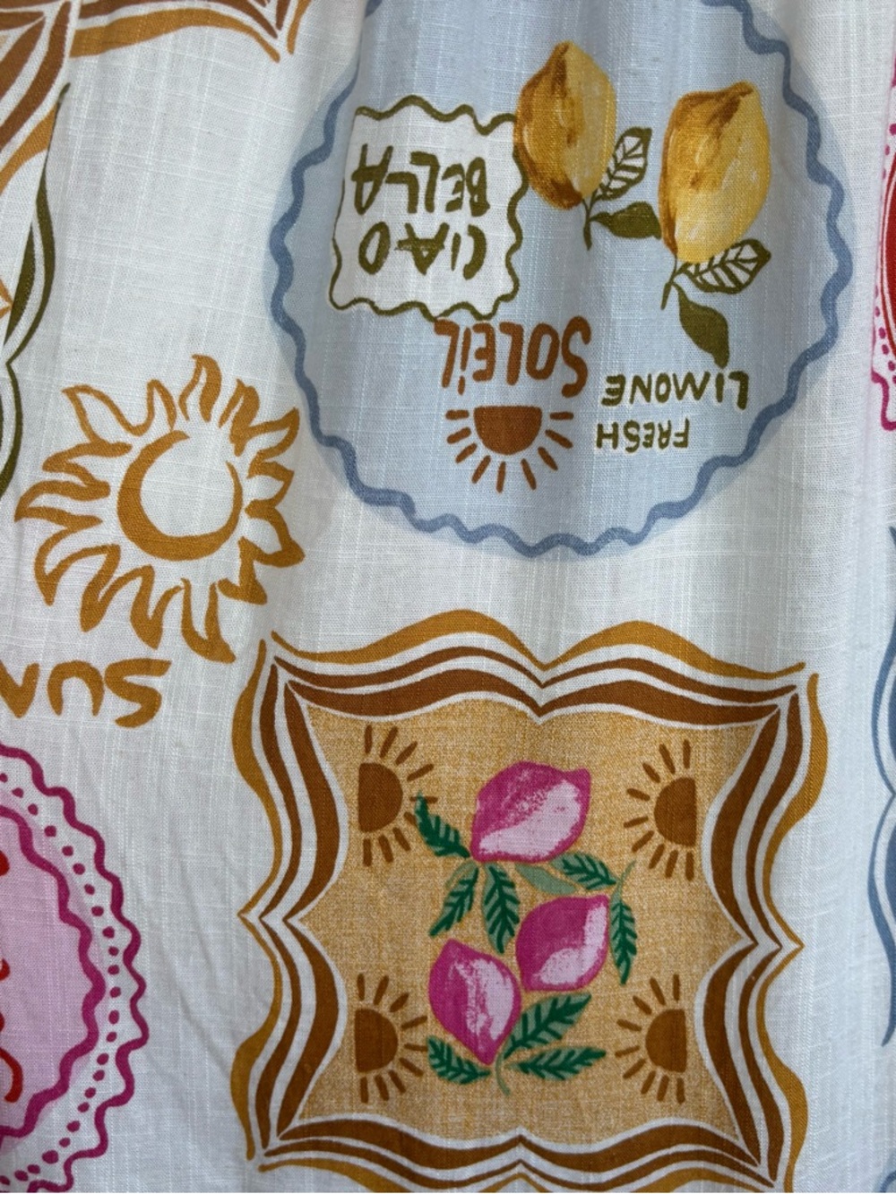 Paper Heart NWT Amalfi Coast Lemon Linen Blend Maxi Dress Women’s L Resortwear - Picture 3 of 12